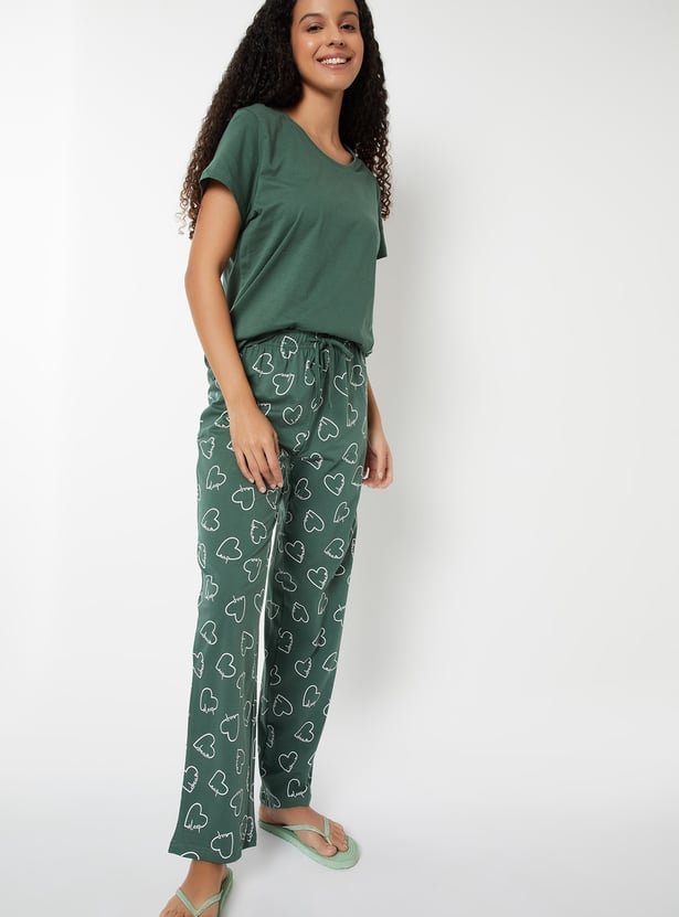 Women Printed PJ Set