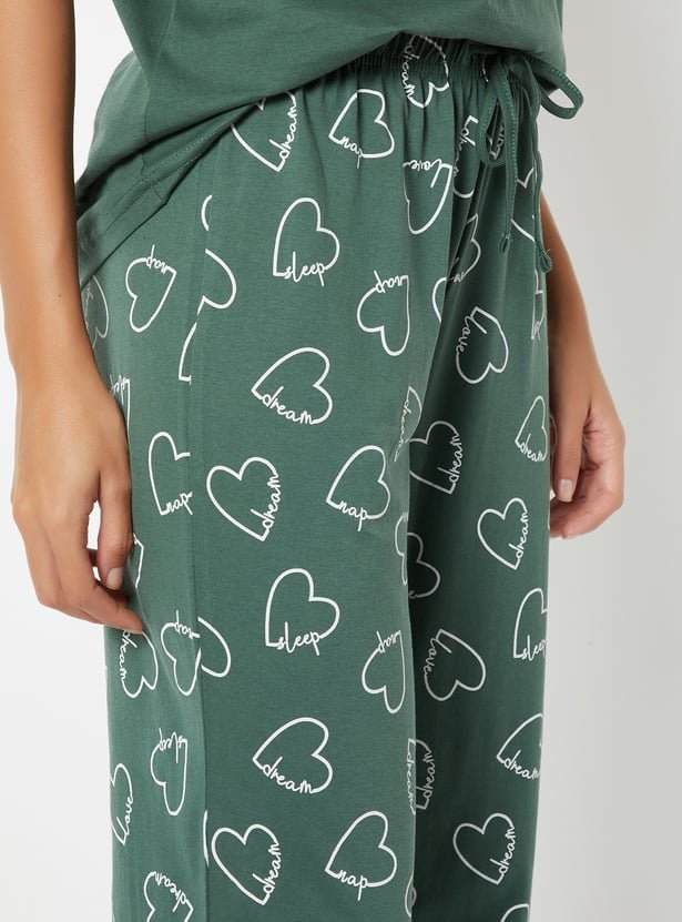 Women Printed PJ Set - Image 2