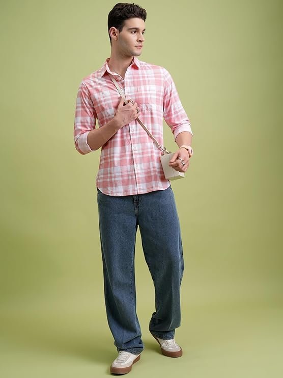 Men's Checkered Slim Fit - Image 3