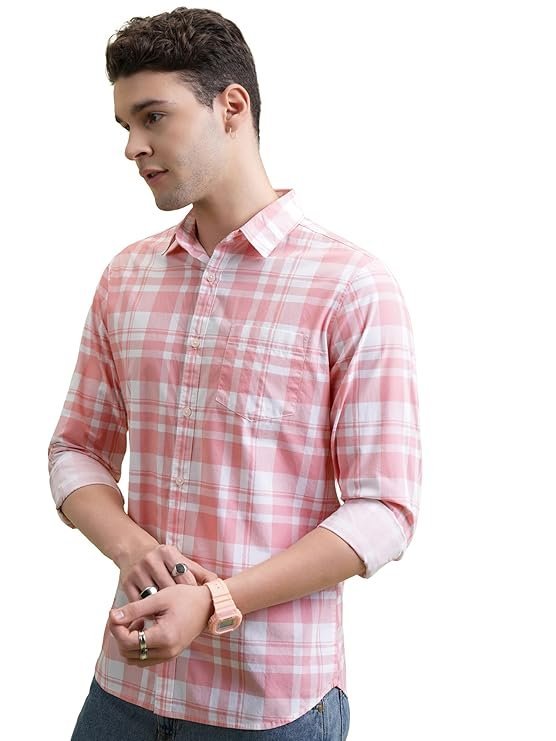 Men's Checkered Slim Fit